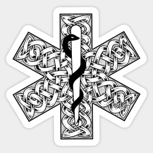 Celtic EMT Paramedic Star of Life Sticker